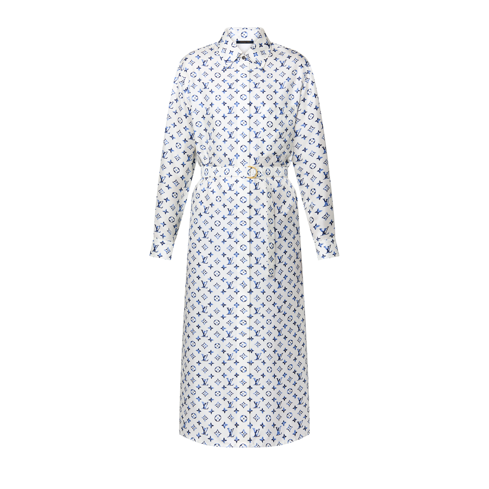Aquarelle Monogram Shirt Dress - 1
