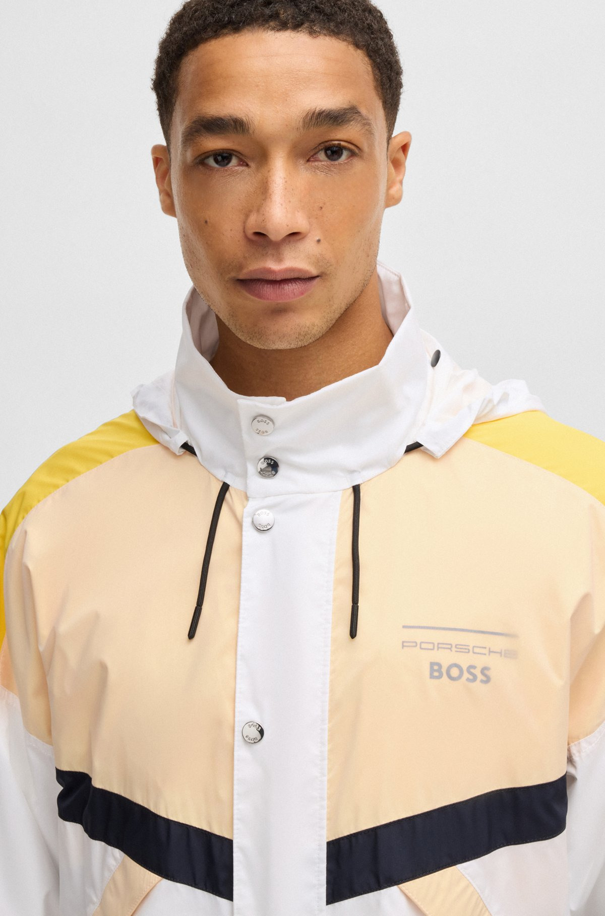 PORSCHE X BOSS WATER-REPELLENT JACKET WITH COLOR-BLOCKING - 5