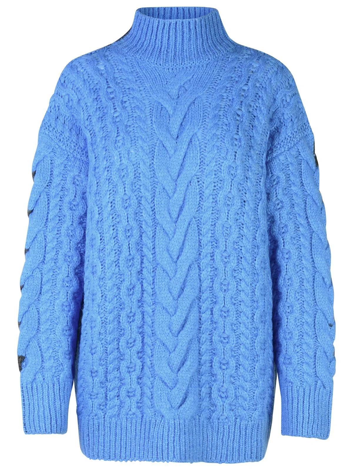 Stella Mccartney Two-Tone Alpaca Blend Turtleneck Sweater Women - 1