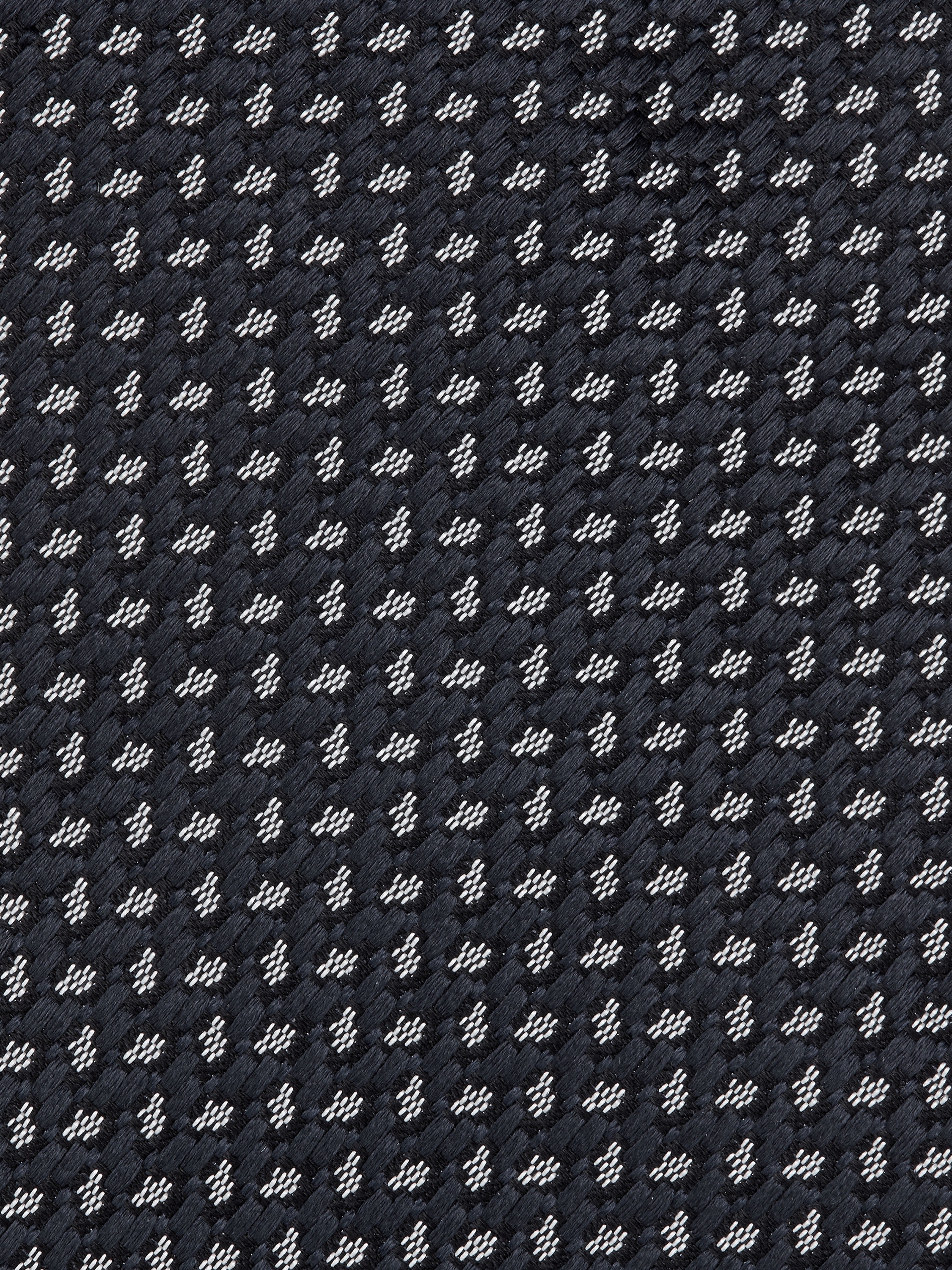 DARK BLUE SILK TIE - 2