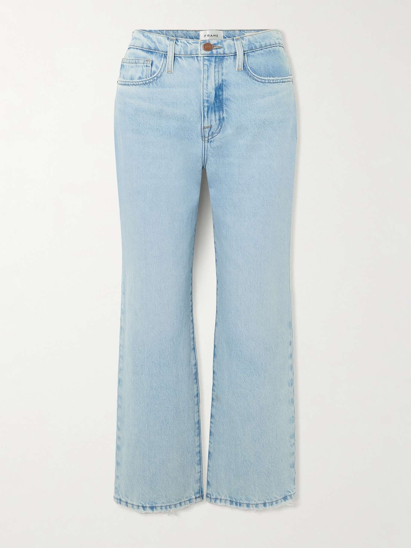 + NET SUSTAIN Le Jane Ankle cropped high-rise straight-leg jeans - 1