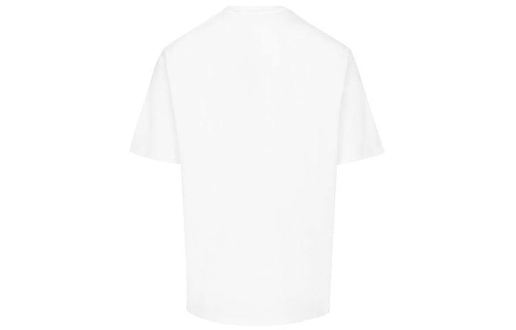 Burberry Cotton Logo Printing Classic Short Sleeve Unisex White 8026017 - 2