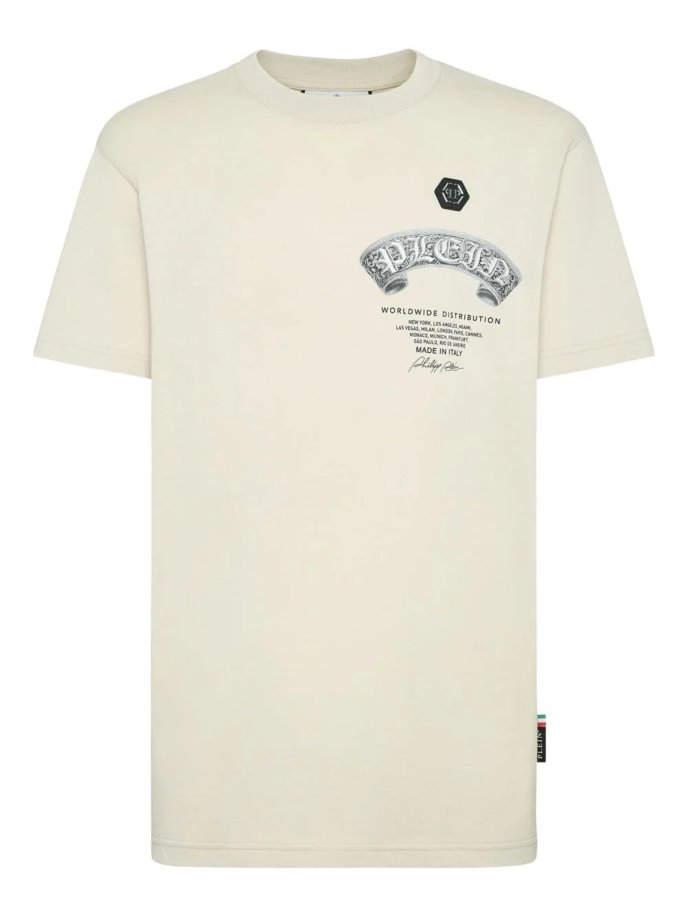 skull print T-shirt - 1