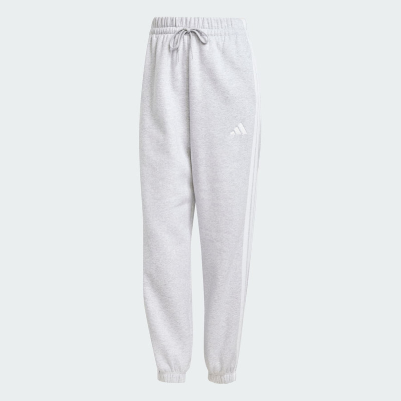 Essentials 3-Stripes Fleece Loose-Fit Pants 1