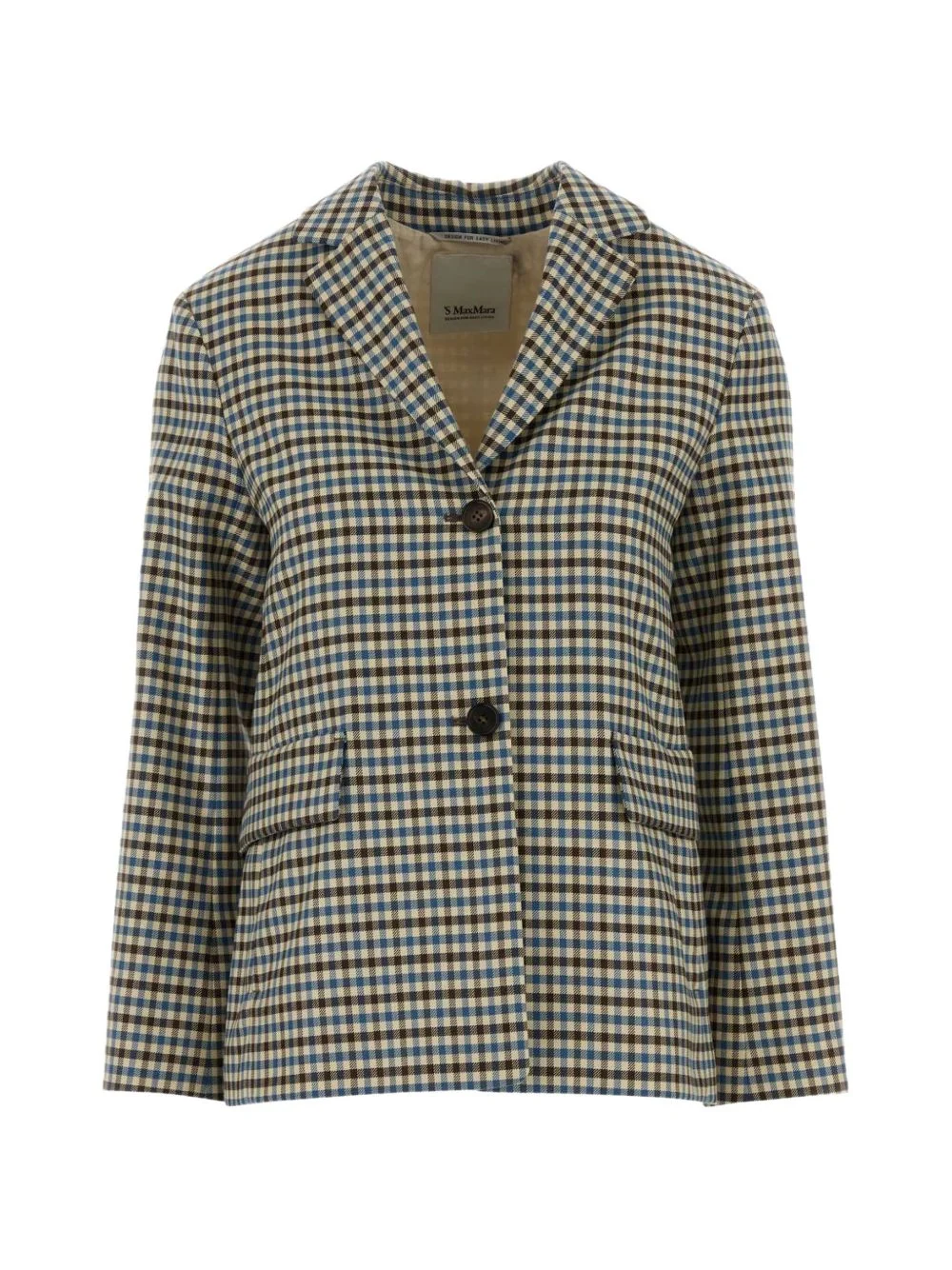 checked blazer - 1