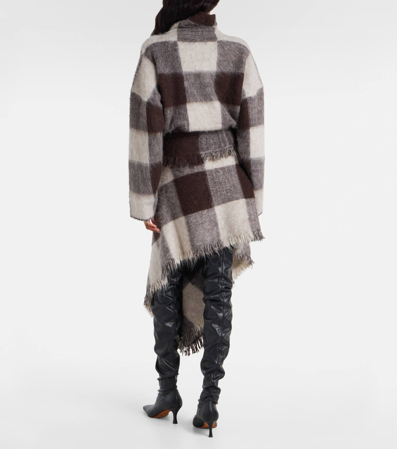 Kai checked alpaca and wool-blend miniskirt 3