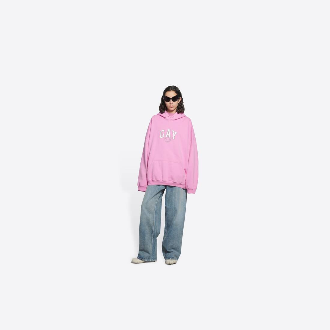 Pride Boxy Hoodie in Pink - 6