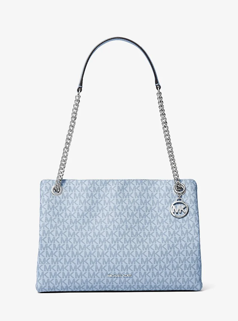 Christina Medium Signature Logo Shoulder Bag - 1