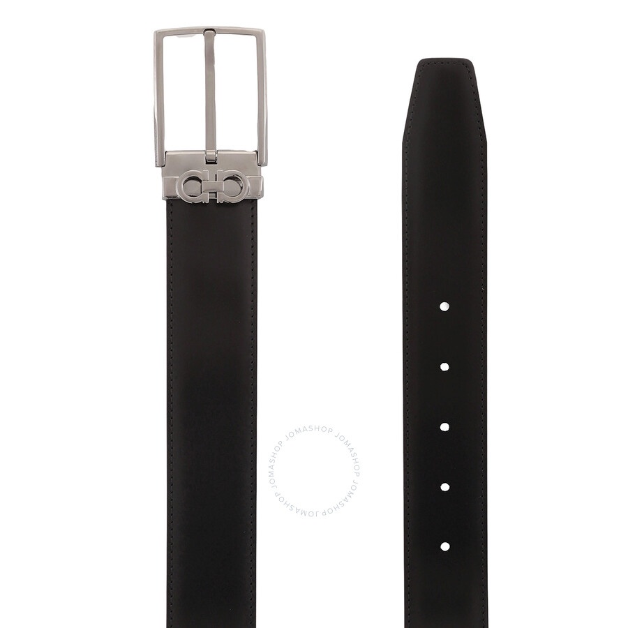 Ferragamo Gancini Buckle Reversible Leather Belt - 3