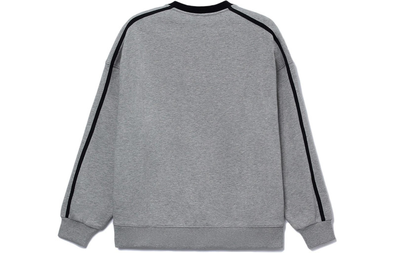 Li-Ning Li-Ning Striped Graphic Sweatshirt 'Grey Black' AWDT581-8 outlook