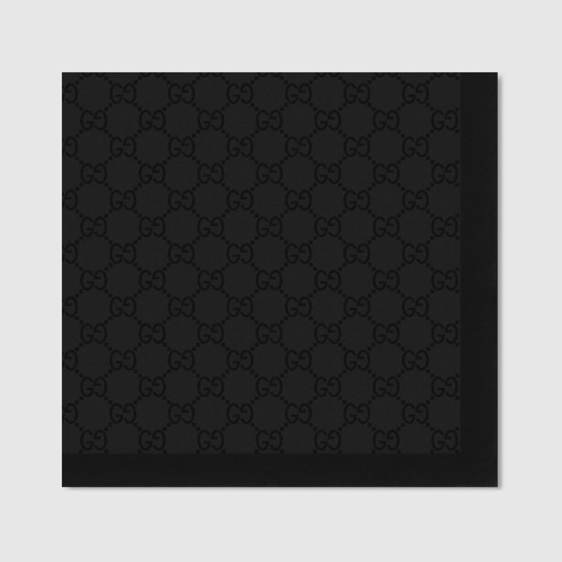 GUCCI GG silk cotton pocket square outlook