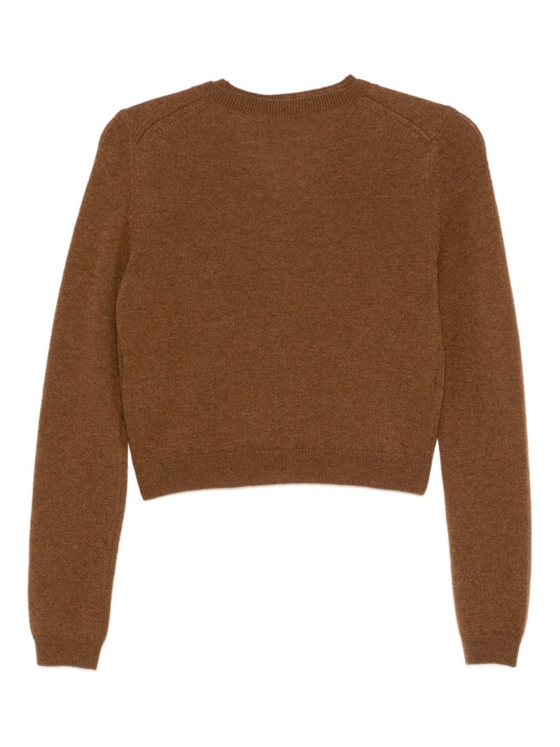 We11done logo-embroidered cardigan outlook