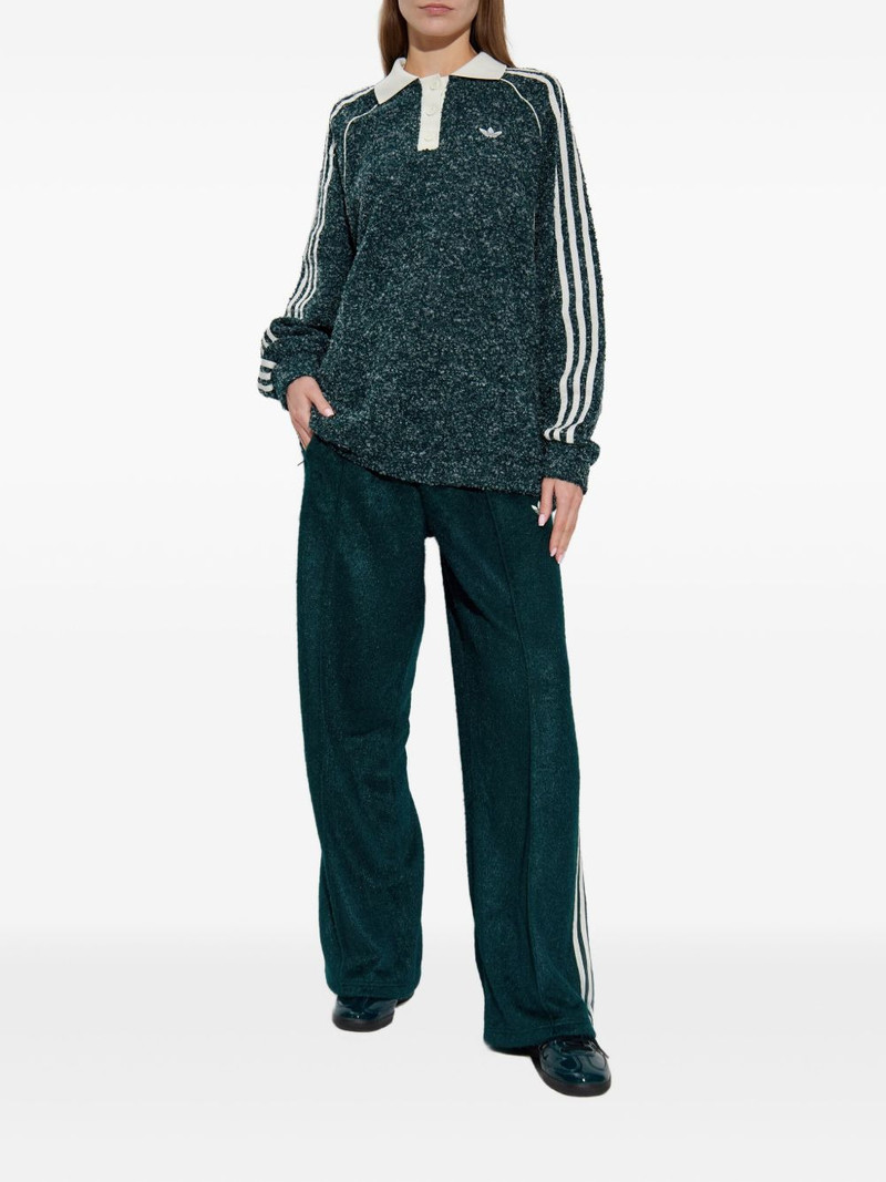 adidas long-sleeve polo-collar sweater outlook