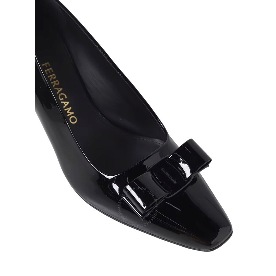 Ferragamo Anz Patent Leather Vara Bow Pumps - 3