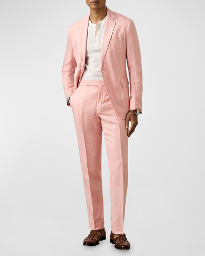 Ralph Lauren Men's Gregory Luxe Tussah Silk and Linen Trousers outlook