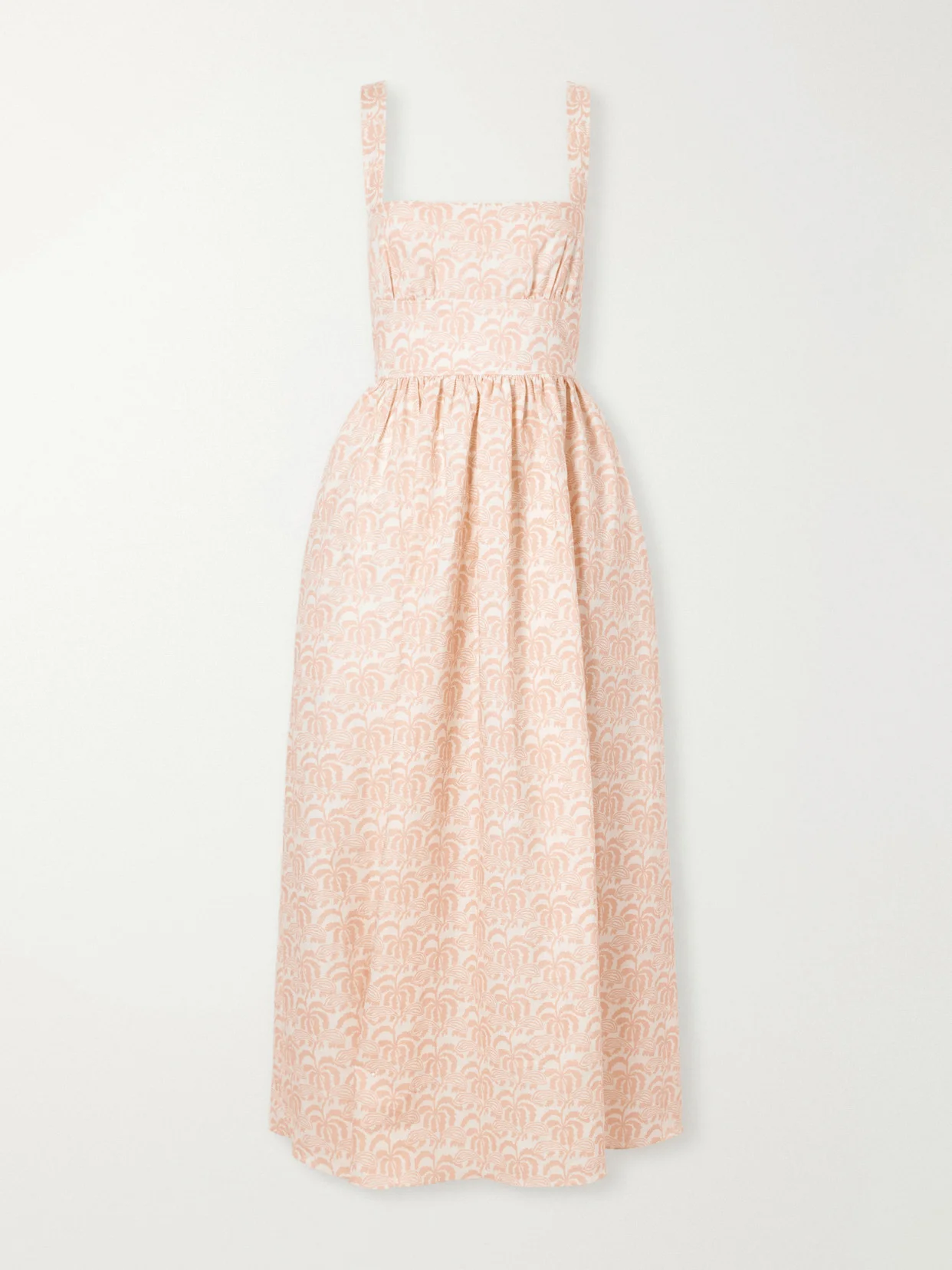 Crossback Linen-blended Maxi Dress - 1