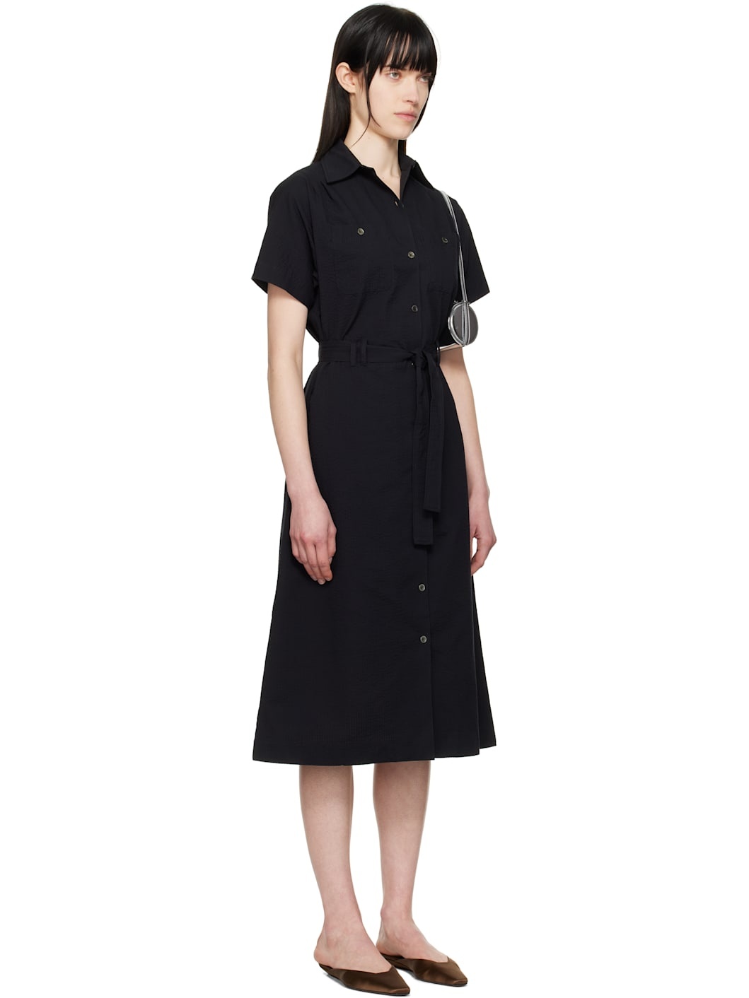 A. P.C. Black New Drew Midi Dress - 2
