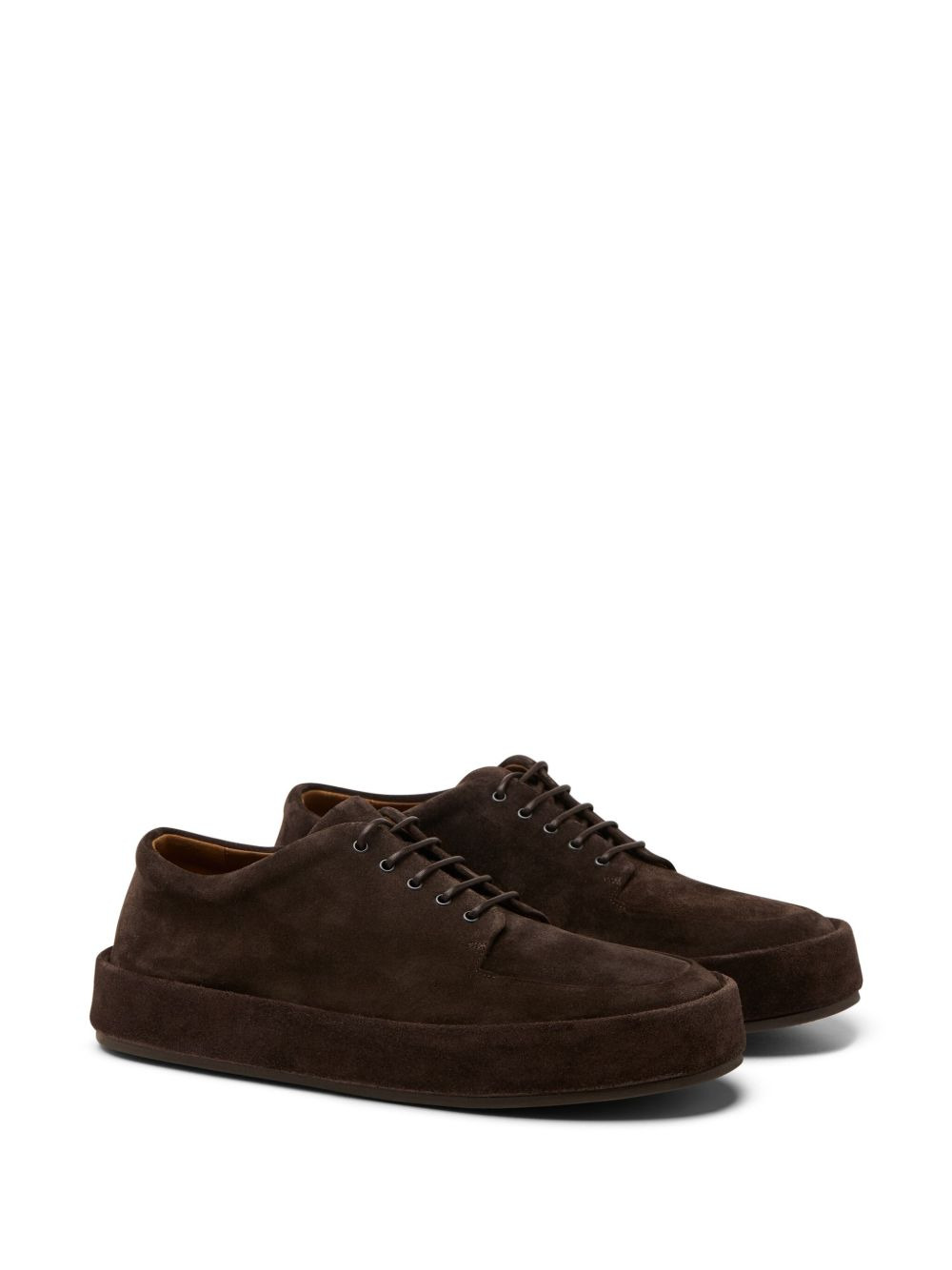 lace-up round derby shoes - 2