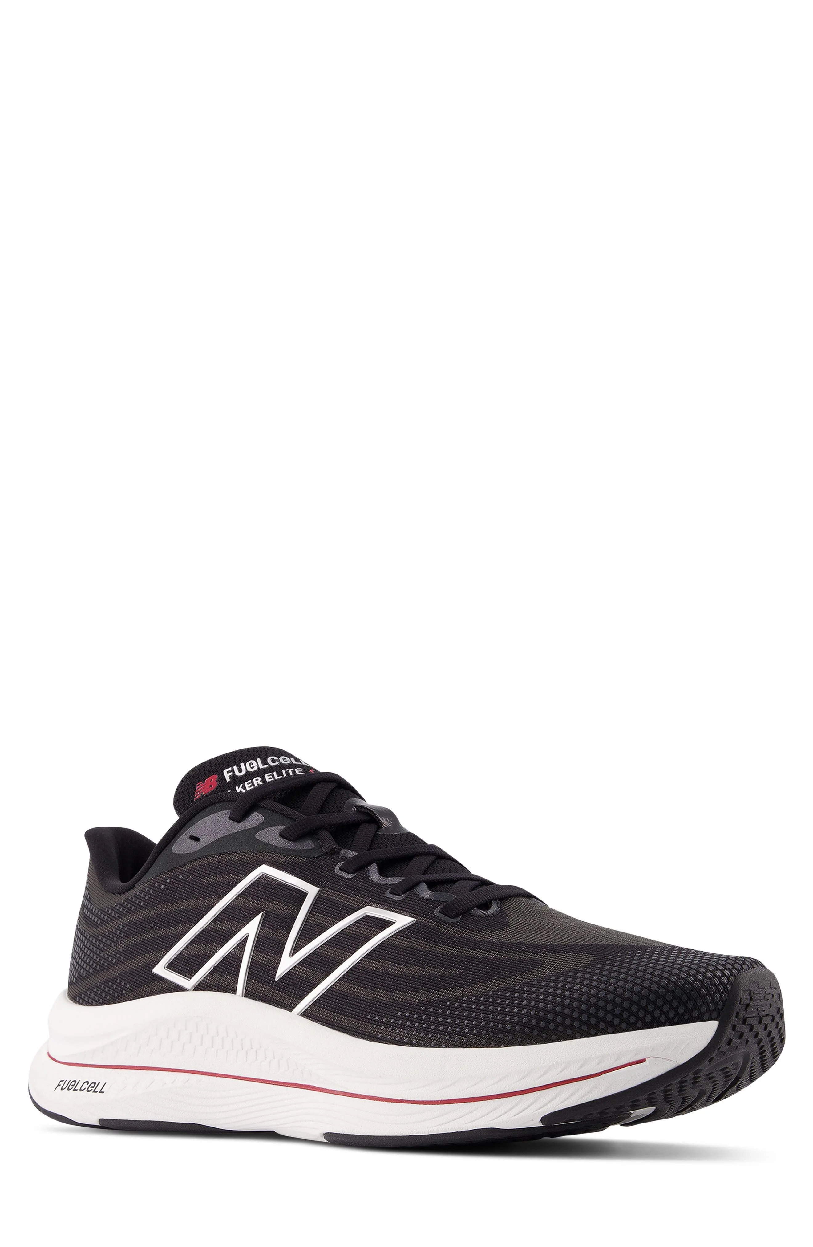 New Balance FuelCell Walker Elite Sneaker in Black/Team Red at Nordstrom - 1