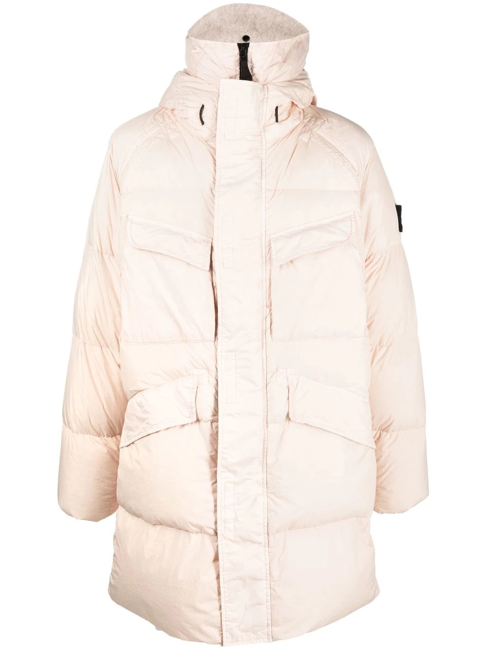 Compass-motif down jacket - 1