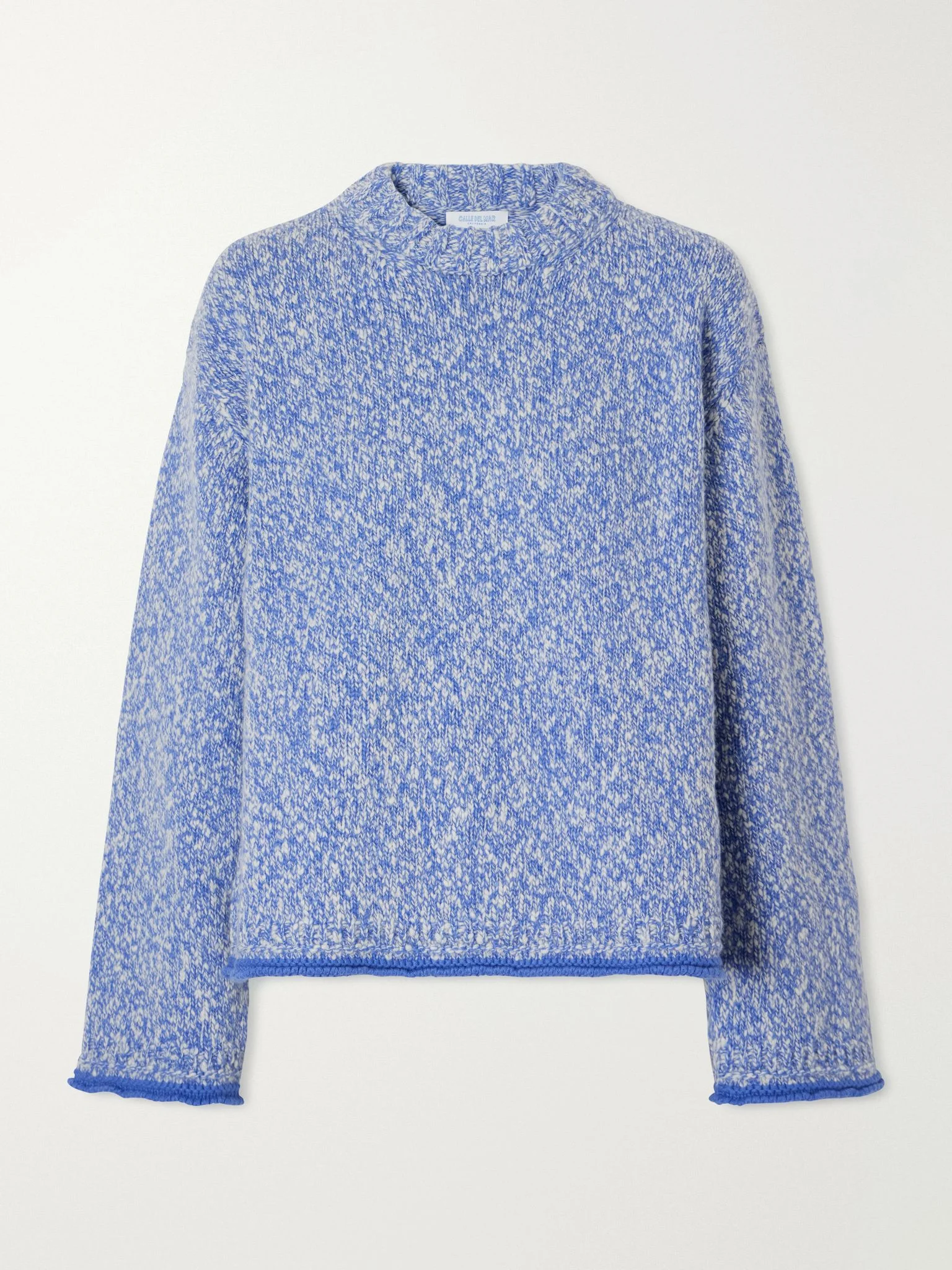Marled cashmere sweater Blue - 1