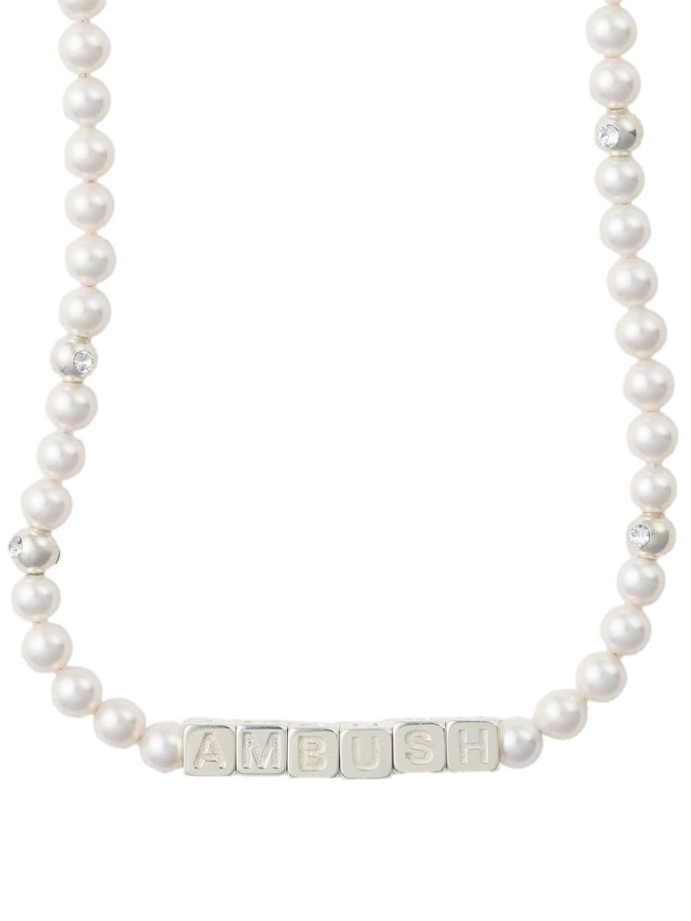 letterbox pearl-detail necklace - 2