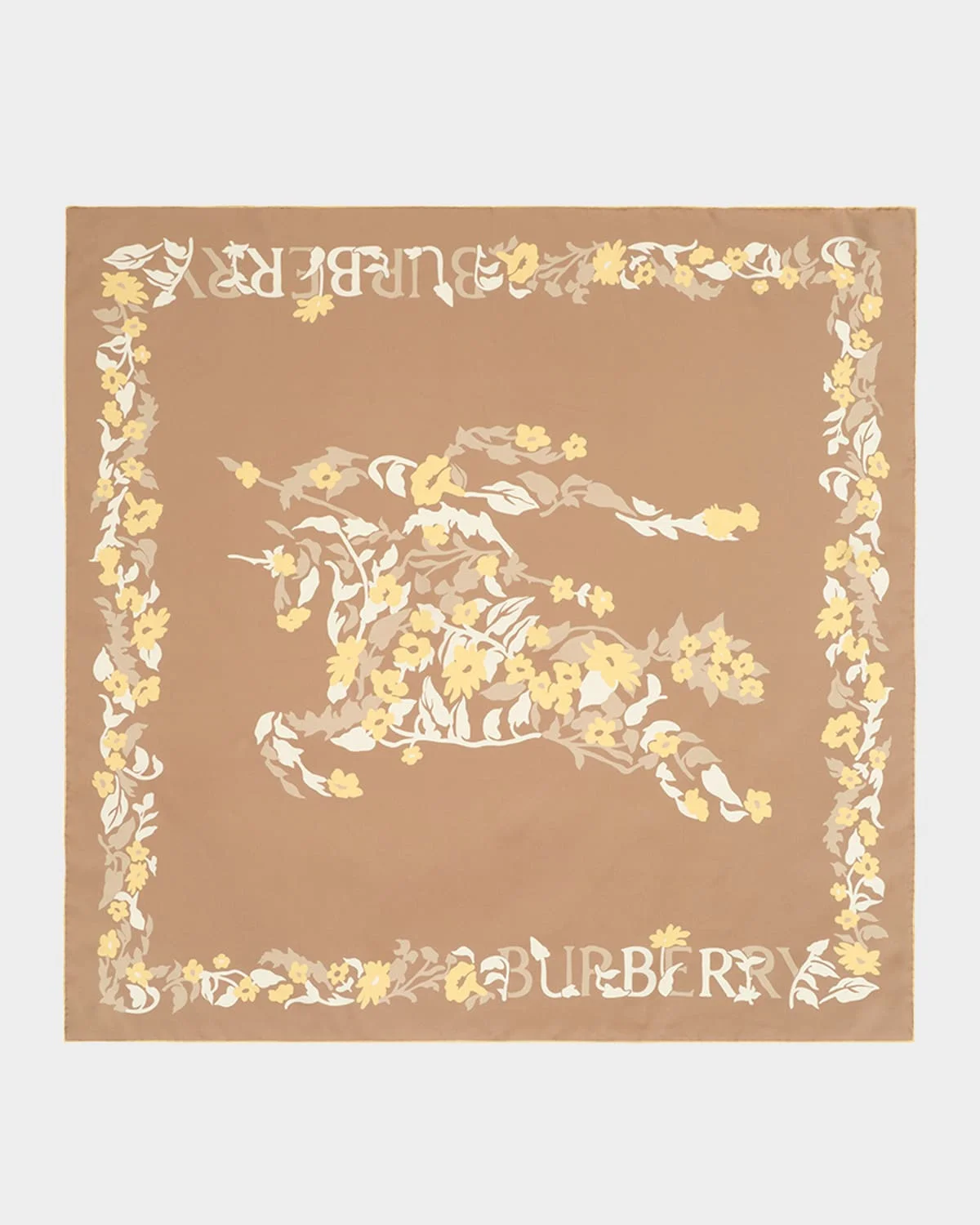 Floral EKD Silk Scarf - 1