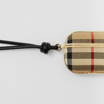 Burberry Vintage Check Cotton and Lambskin AirPods Pro Case outlook