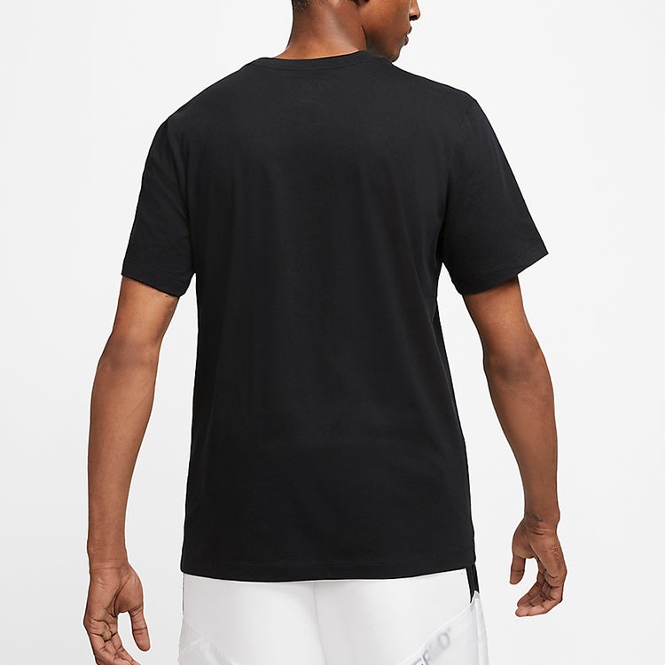Air Jordan Men's Logo Print Crew Neck Black CJ0921-011 - 6