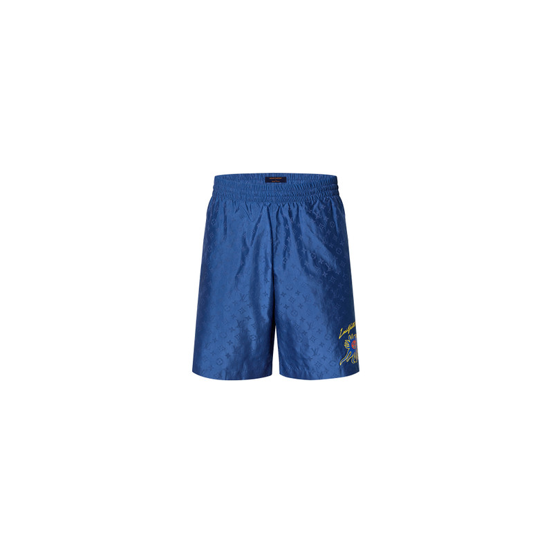 LV x YK Monogram Faces Swimshorts 1