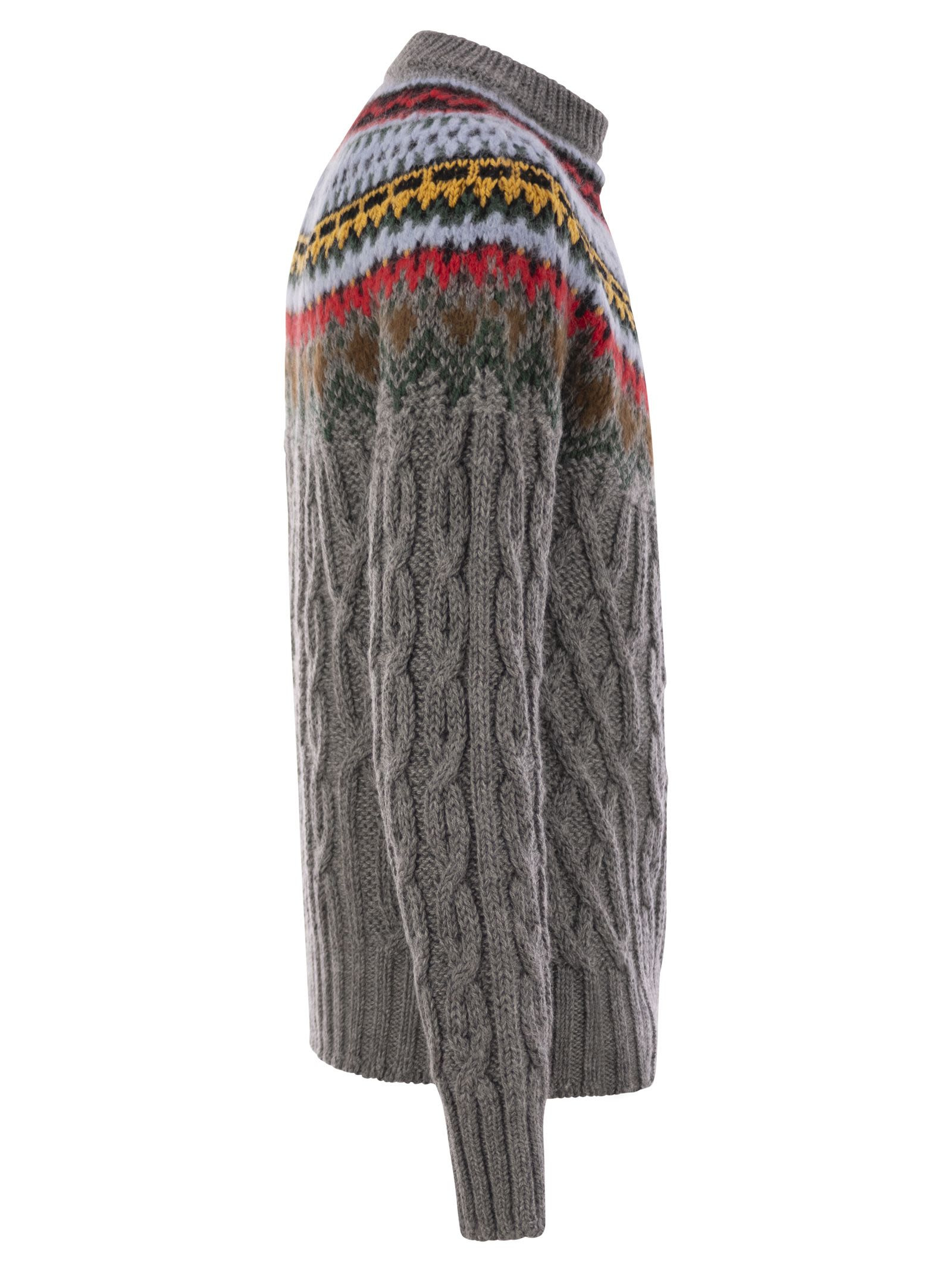 Moncler Grenoble Men Wool And Alpaca Jumper - 3