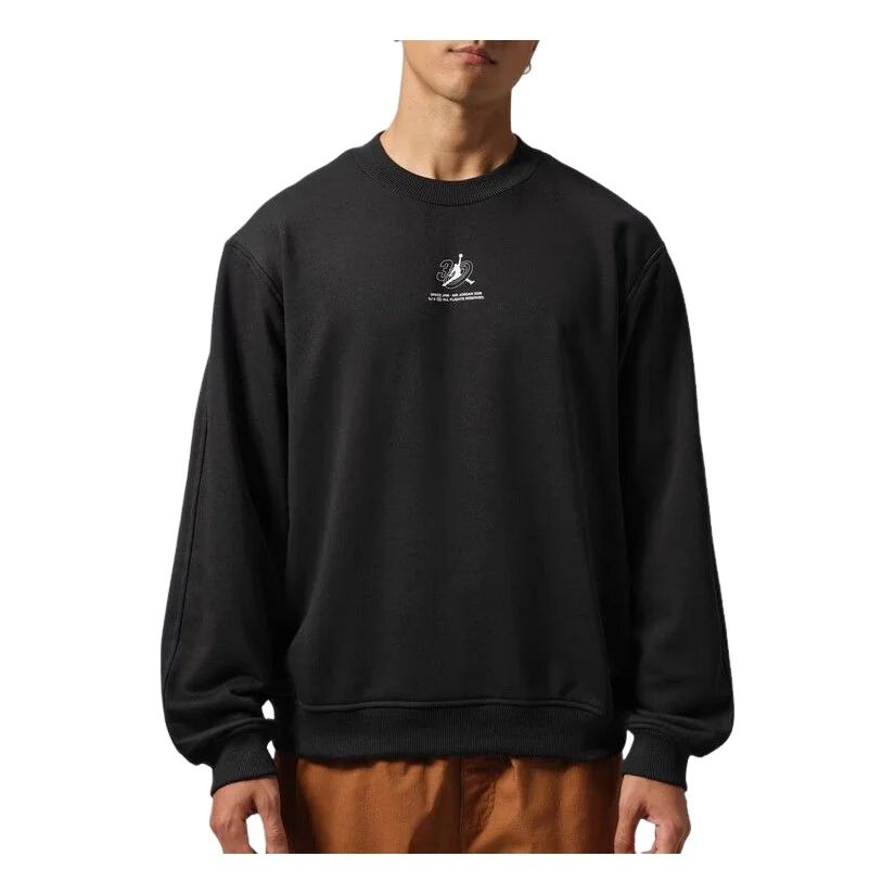 Air Jordan Brooklyn Space Jam Wings Fleece Crew-Neck Sweatshirt Asia Sizing 'Black' JA1030-010 - 1