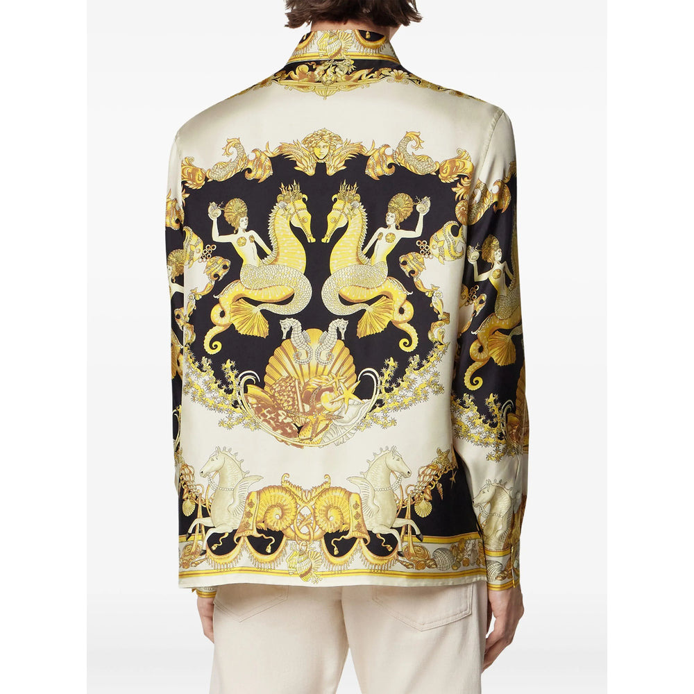 Versace Gold Shirts Men - 4