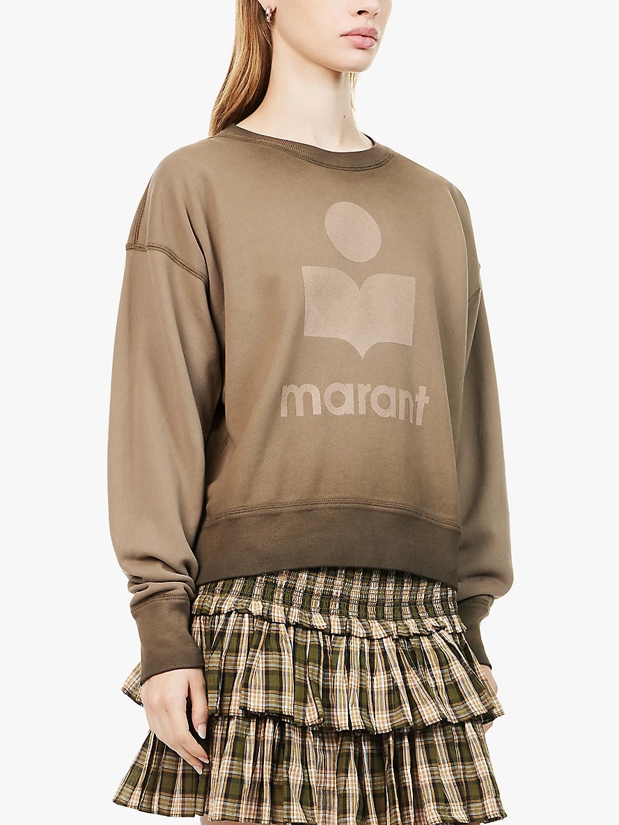 Mobyli logo-print cotton-jersey sweatshirt - 3