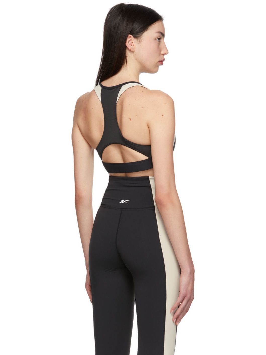 Black Colorblock Lux Racer Sport Bra - 3