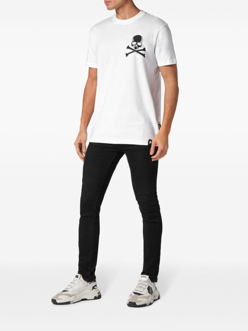PHILIPP PLEIN skull-print cotton T-shirt outlook
