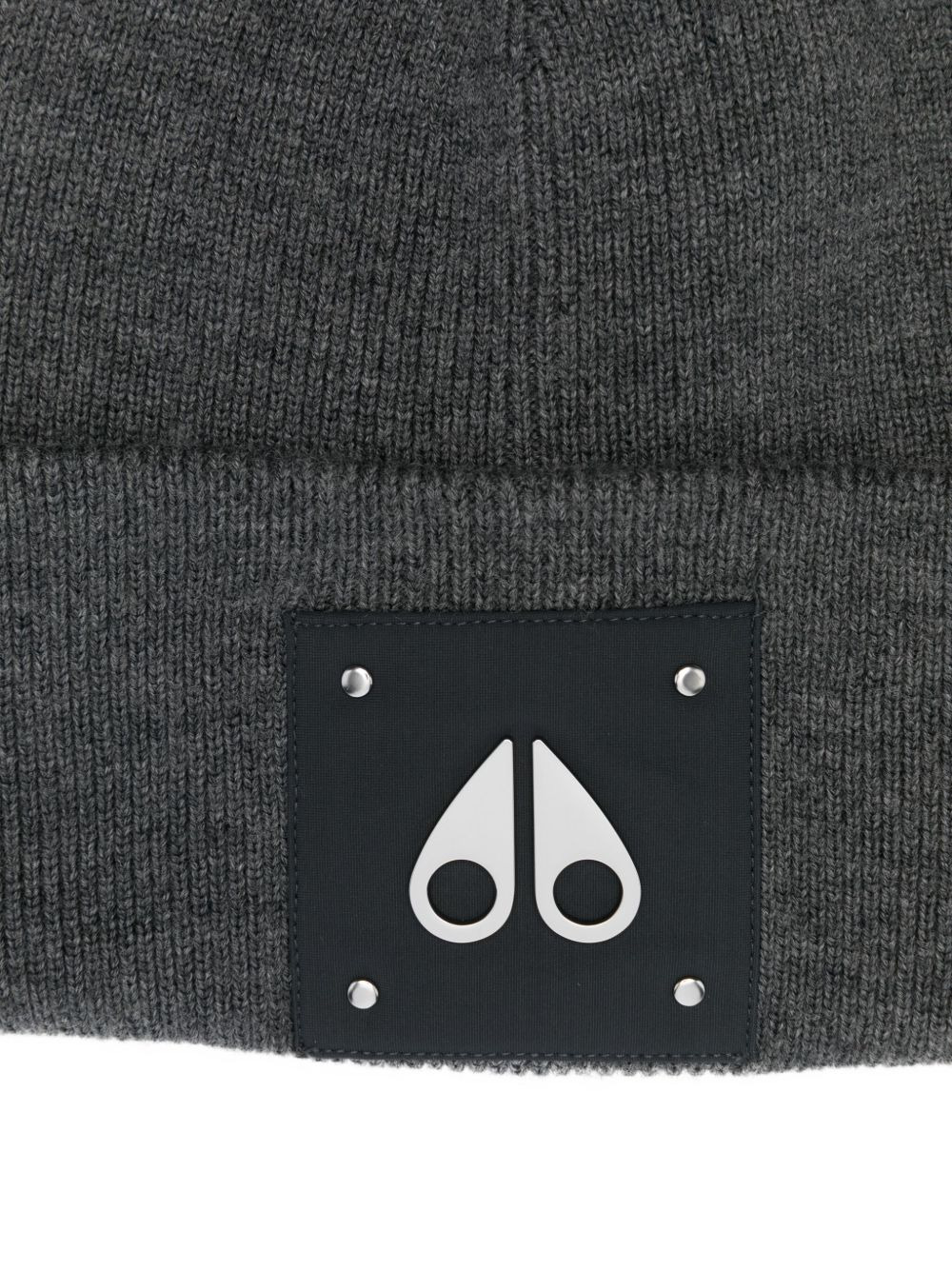 logo-plaque wool beanie - 3