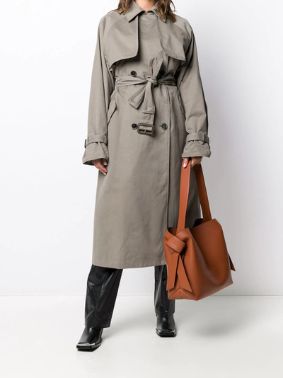 Acne Studios double-breasted belted trench coat outlook