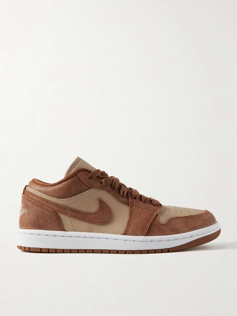 Air Jordan 1 Low leather and suede sneakers - 1