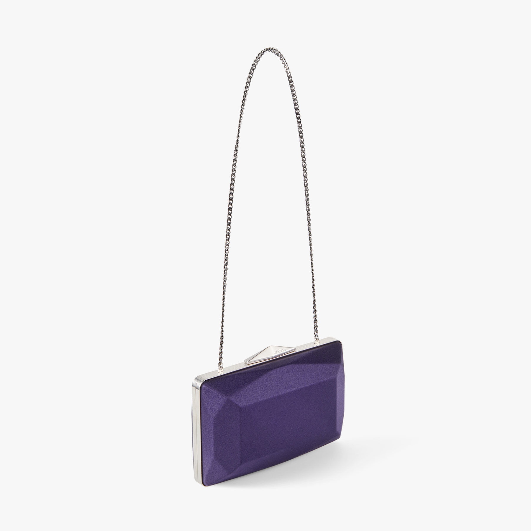 Diamond Box Clutch
Cassis Satin Box Clutch Bag - 5