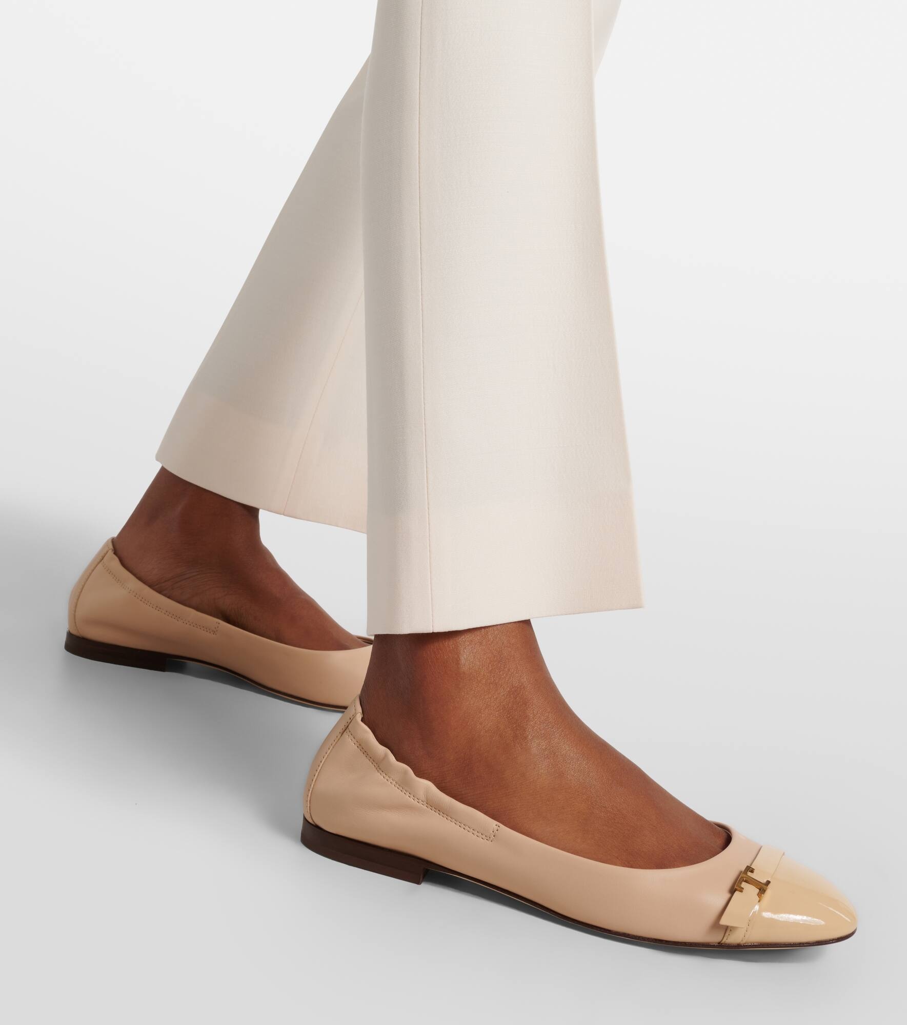 Leather ballet flats - 4