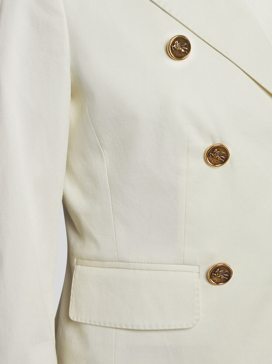 DOUBLE-BREASTED JACKET WITH PEGASO BUTTONS - 3