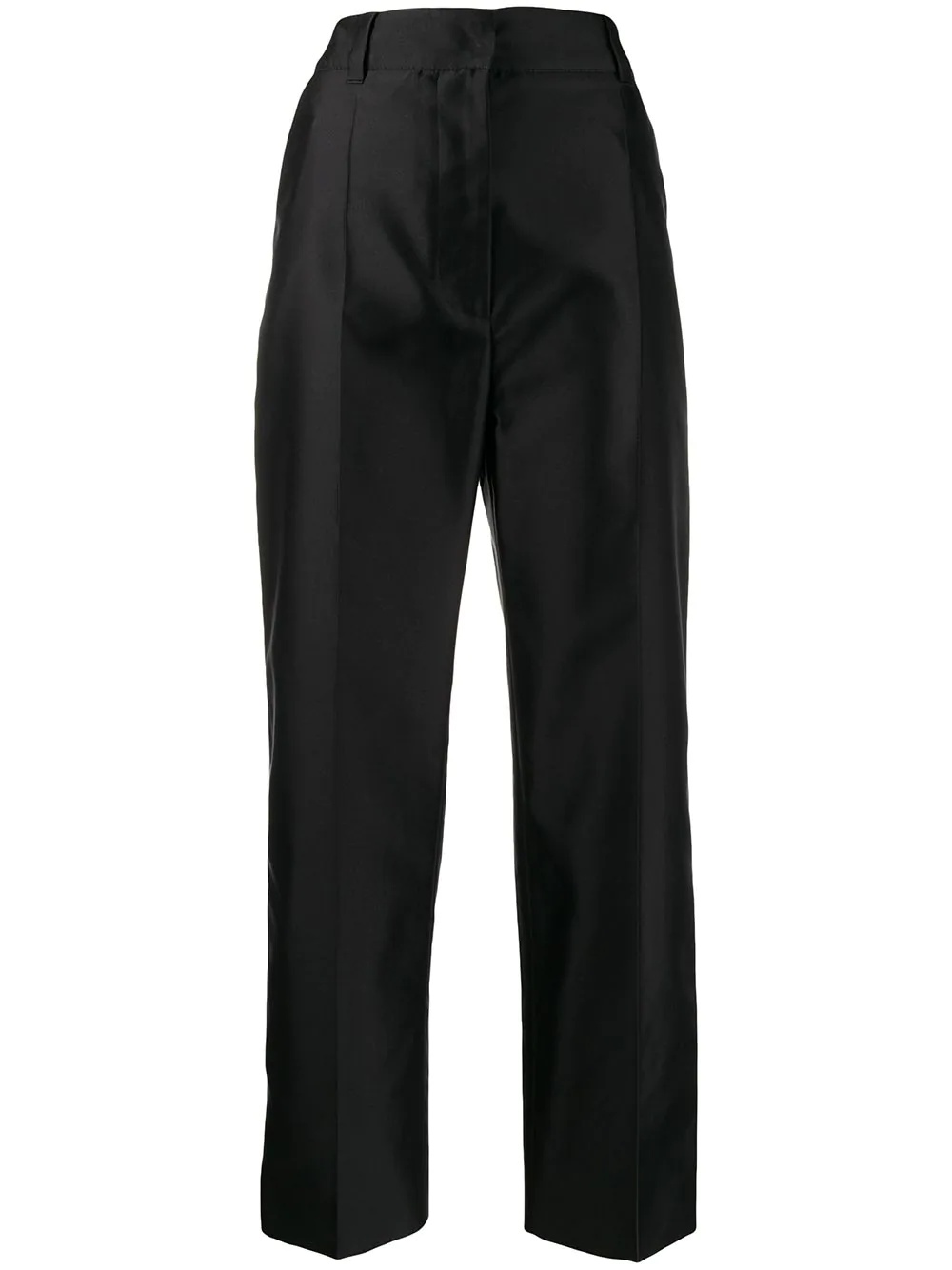 mikado techno silk pencil trousers - 1