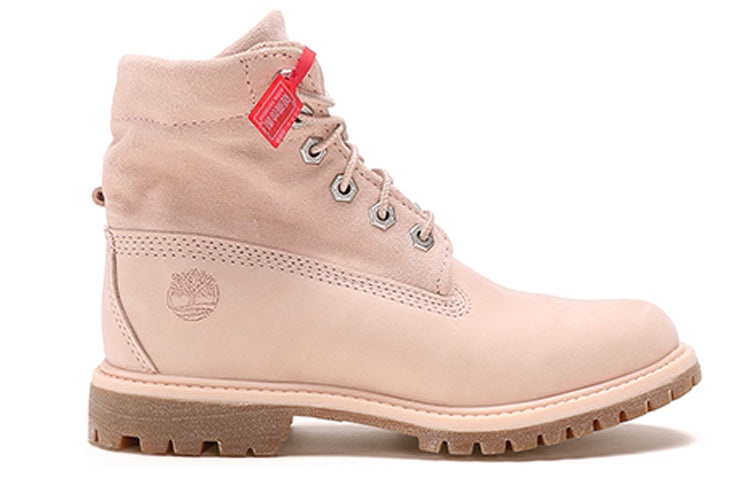 (WMNS) Timberland 6 Inch Tagged Boots 'Pale Pink' A1W3DK28 - 2