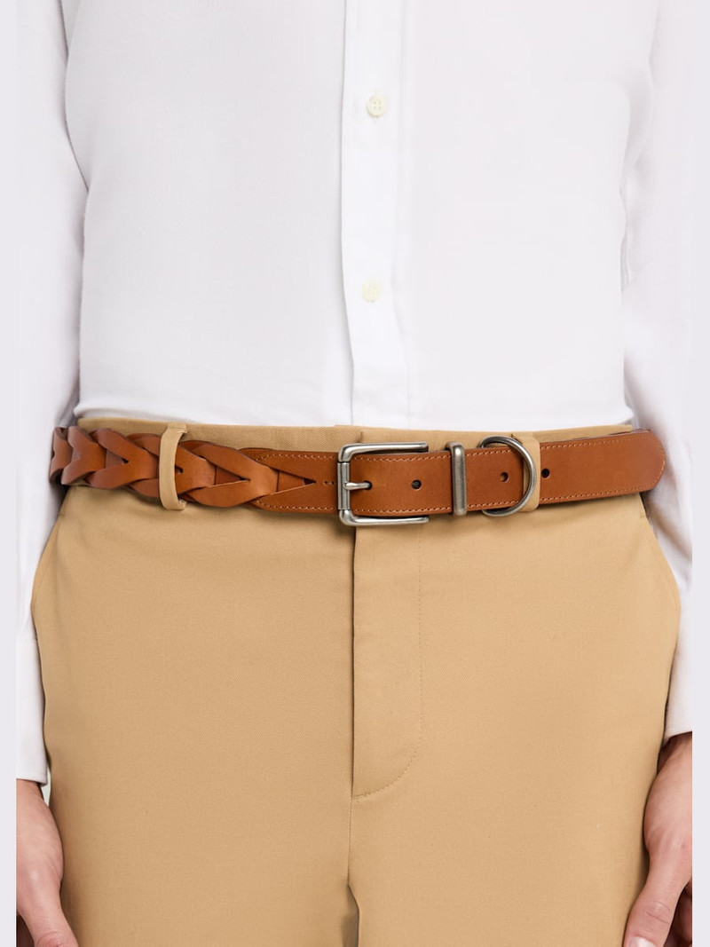 Ralph Lauren Men's Woven Leather Belt outlook