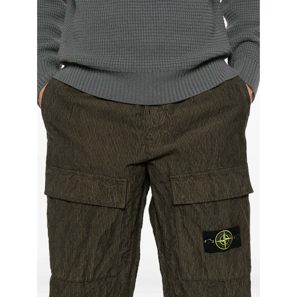 Stone Island Green Trousers - Regular & Straight-Leg Trousers Men - 2