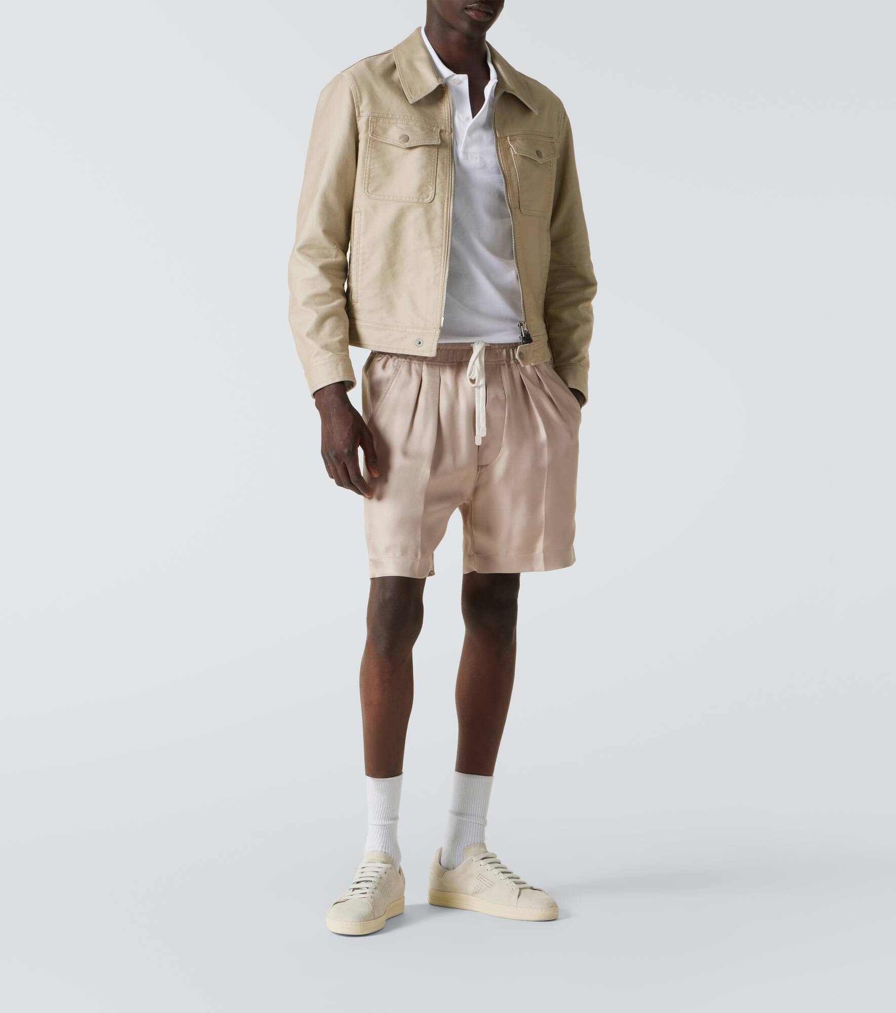 Cotton satin blouson - 2