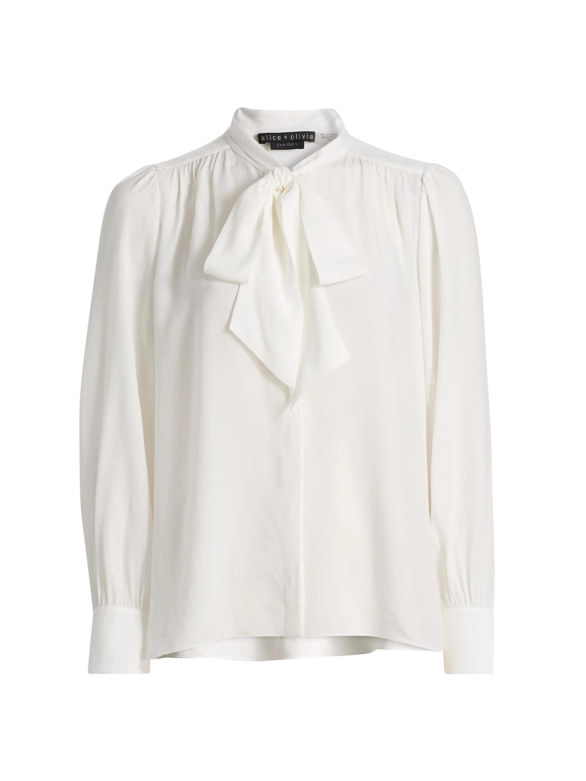 Women's Thayer Tieneck Blouse - Off White - 1