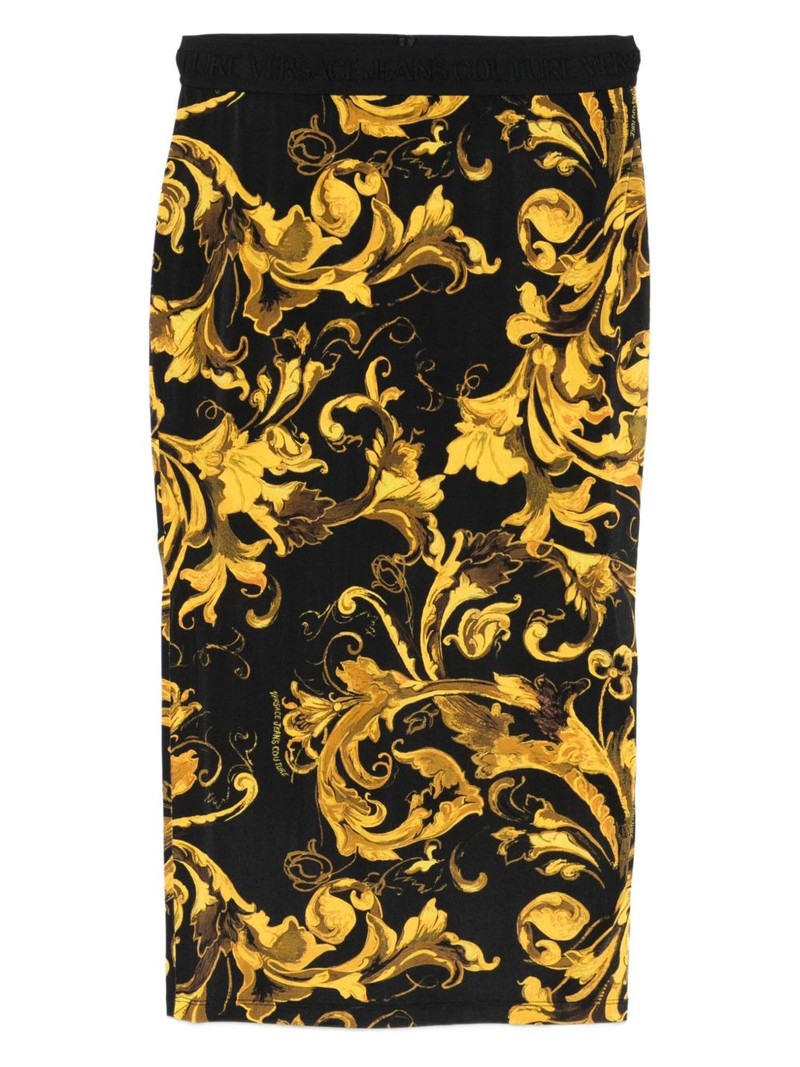 baroque-print midi skirt 1