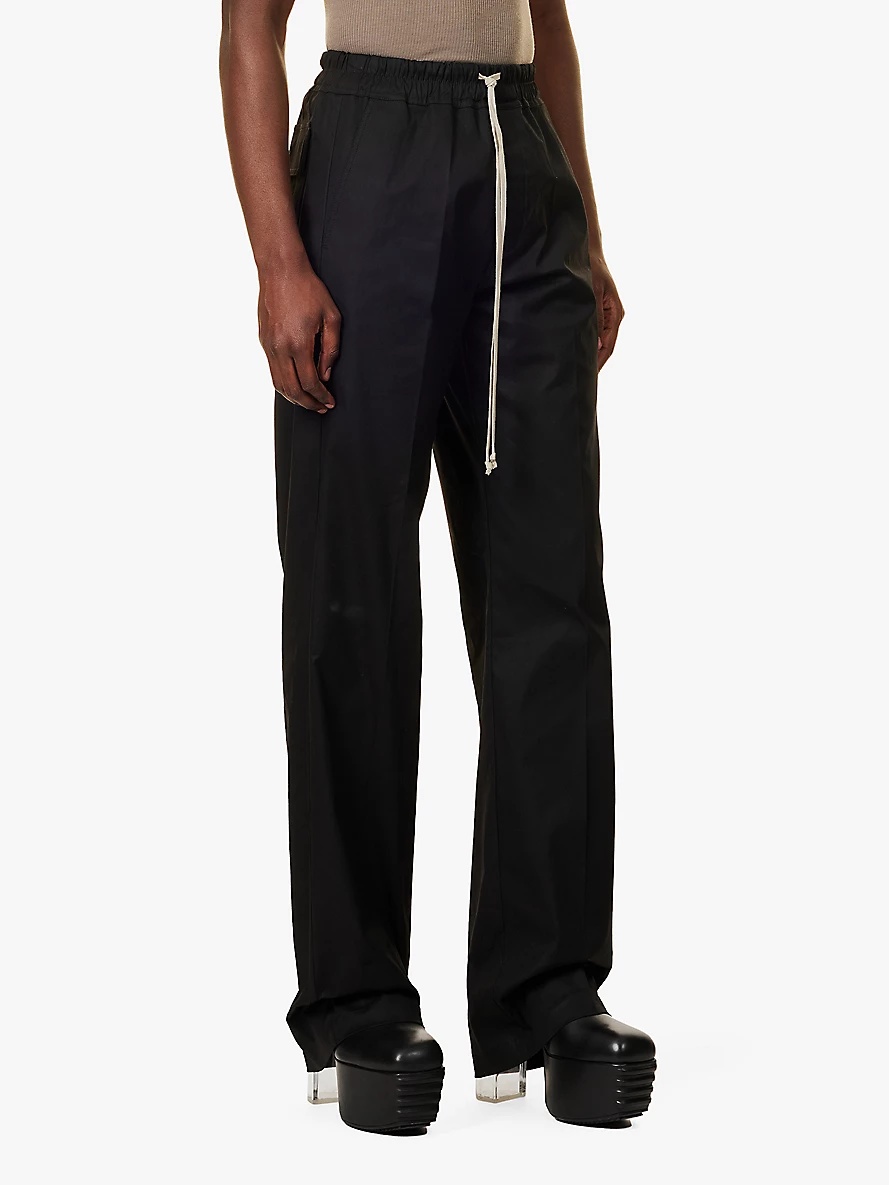 Dietrich drawstring-waist relaxed-fit cotton trousers - 3
